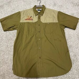 Orvis Men's Two-Tone Green Short Sleeve Shirt